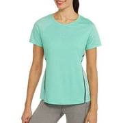 Women's Short Sleeve Performance Colorblock Tee with Lasercut Detail