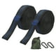 thumbnail image 1 of 2 paquetes de correas para hamacas de camping, cuerdas colgantes de gran capacidad con 2 mosquetones de acero., 1 of 14