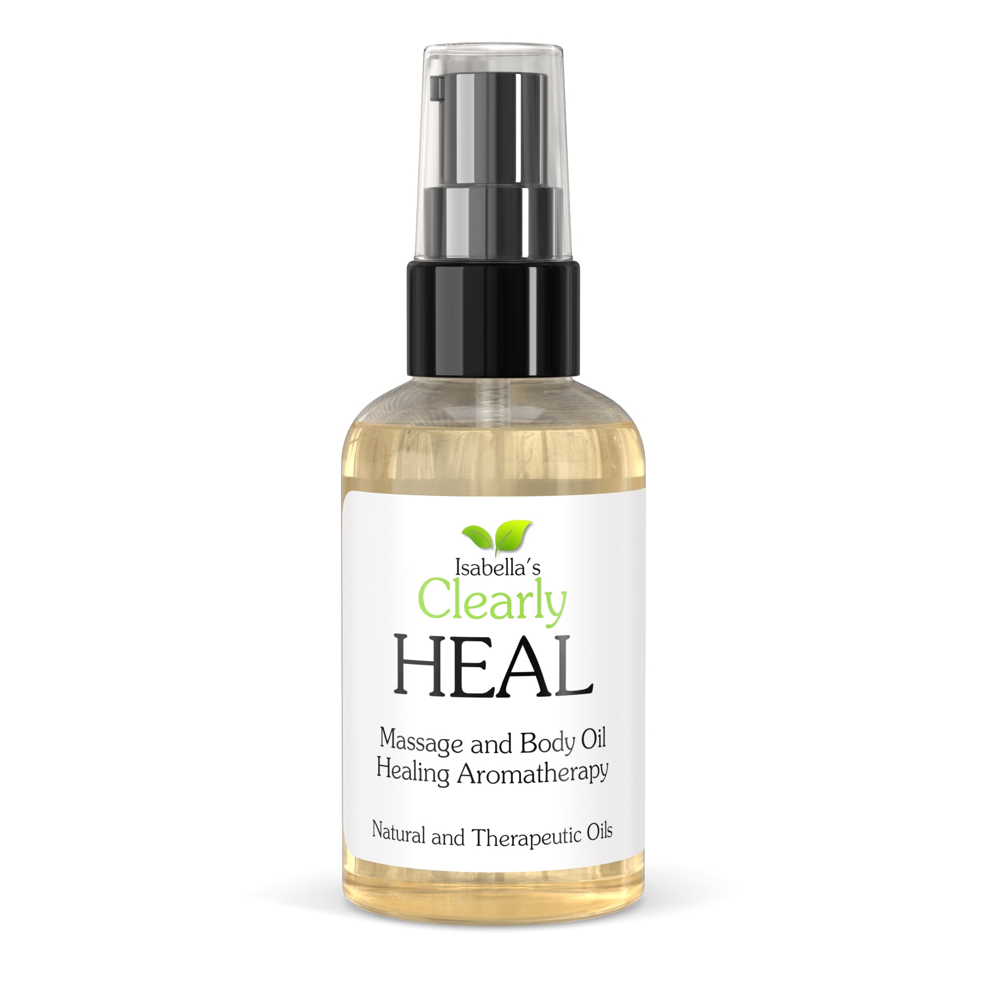 Clearly HEAL, Aromatherapy Massage and Body Oil | Therapeutic Blend of Essential Oils with Almond, Vitamin B5, Myrrh, Fennel and Lavender | Lightweight, Moisturizing and Luxurious (4 Oz)