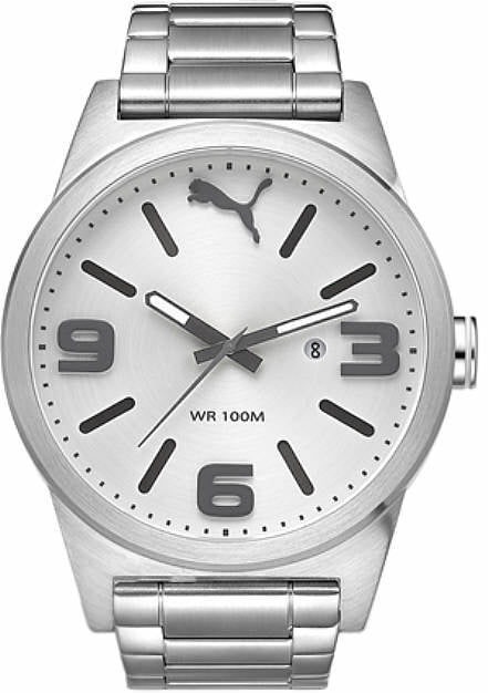 puma stainless steel back water resistant