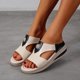 thumbnail image 1 of Sandalias de boca de pez de fondo grueso para mujer Sandalias de cuero floral de metal Wmkox8yii  ytu5847, 1 of 8