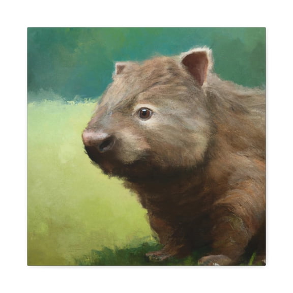 Wombat in Landscape - Canvas
