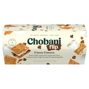 Chobani Flip Low-Fat Greek Yogurt, S'mores 5.3 oz, 4 Count Plastic