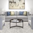 thumbnail image 5 of Evelyn&Zoe Metal Double Circular Black Coffee Table, 5 of 8