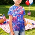 thumbnail image 5 of CCRFTGI American Flag Shirts for Kids Boys Girls Size 7 Patriotic Cute Tops 4th Of July Red White and Blue Tshirt Red White and Blue Summer Tops 1776 T-Shirts Light Blue 11-12 Years, 5 of 6