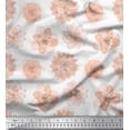 thumbnail image 1 of Soimoi Cotton Poplin Fabric Artistic Flower Print Fabric by the Yard 56 Inch Wide, 1 of 1