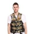 thumbnail image 4 of Chaleco salvavidas camuflaje Ehuebsd flotabilidad seguridad deportes acuáticos 3XL, 4 of 9