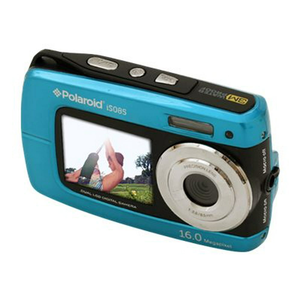 Polaroid iS085 Digital camera compact 16.0 MP underwater up to 9.8 ft blue Walmart