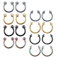 thumbnail image 2 of EeaseMX 16 piercings de acero inoxidable para la nariz y la vagina, varios estilos., 2 of 8