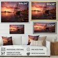 thumbnail image 4 of Designart "Harbor Sunset in Germany I" Nautical & Beach Canvas Art Print, 4 of 5