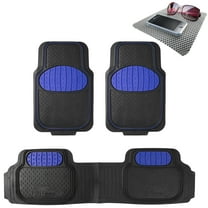 FH Group Solid Black Heavy Duty Floor Mats from FH Group for Auto Car w/ Free Dash Mat