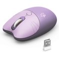 thumbnail image 1 of Ratón inalámbrico con diseño de gato, silencioso, de 2,4 GHz, con receptor USB, Plug and Play, 3 DPI ajustables, compatible con portátiles, PC, portátiles y ordenadores., 1 of 5