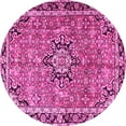 thumbnail image 1 of Ahgly Company Indoor Round Persian Pink Traditional Area Rugs, 7' Round, 1 of 4