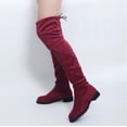 thumbnail image 3 of Womens Knee High Boots Thigh High Boots Women Boots Winter Over The Knee Boots Long Boots Comfort Square Heels Shoes, 3 of 4