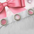 thumbnail image 4 of Manfei Teens Dreamy Ribbon Bow Knot Black Out Curtains,Bling Glitter Print Curtains Pack of 2 (42x63 Each) for Kids Girls,Super Cozy Room Decor, 4 of 6