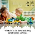 thumbnail image 4 of LEGO DUPLO Town 3 in 1 Construction Vehicles Toys for Toddlers - Learning & Pretend Play Set for Boys & Girls, Ages 2+ - Building Blocks for Fine Motor Skills Practice - Gift for Birthdays - 10475, 4 of 8