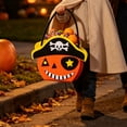 thumbnail image 3 of Gqtwoy Halloween Felts Candy Bucket, Multi Cartoon Design, Handheld Goodie Bag, Reusable Storage Tote for Halloween Parties, Festive Event Accessory, 3 of 6