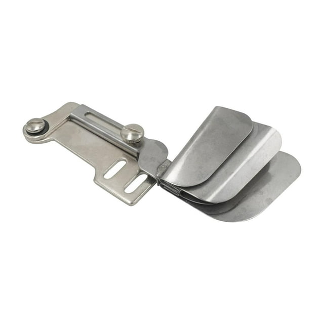 Máquina de coser con dobladillo de doble pliegue, prensatelas de calibre, prensatelas planas, prensatelas de acero para pantalones, toallas y camisas 12mm BLESIY Prensatelas para dobladillo