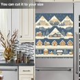 thumbnail image 3 of Yayeee Magnetic Dishwasher Cover for The Front Decoration Home Kitchen Machine Sticker Protector, Winter Village, 3 of 6