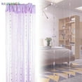thumbnail image 2 of BadPiggies 39"x78" Door Curtain String Beads Divider Tassel Fringe Beaded Panel Room Crystal Curtain Window (Purple), 2 of 8
