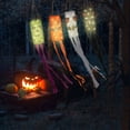 thumbnail image 4 of Spencer 2pcs Halloween Pumpkin Ghost Windsocks Flag Decor with LED Lights, 40 inch Halloween Hanging Decorations for Home Yard Patio Lawn Garden Party Outdoor Decor, 4 of 8