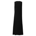 thumbnail image 7 of Susanny Summer Flowy Dresses for Women Cotton Linen Boho Womens Maxi Dresses Clearance Floral Tank Long Dresses 2023 Sleeveless Women's Sundresses Dresses Wrap with Pockets Black XL, 7 of 7