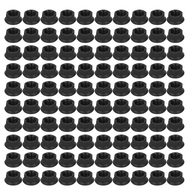 Tuerca del generador, 100 piezas M10 X 1,25 Tuerca hexagonal Tuerca hexagonal negra Diseño fácil de usar