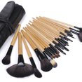 thumbnail image 1 of Pro 24 piezas Pinceles de maquillaje Herramienta cosmética Sombra de ojos Ndcxsfigh Juego de pinceles en polvo con estuche, 1 of 6