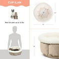 thumbnail image 4 of Best Friends by Sheri Cuddle Cup Ilan Cozy Microfiber Cat and Dog Bed in Standard Wheat, 4 of 6