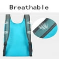 thumbnail image 6 of Men's and Women's Outdoor Sports Waterproof Foldable Backpack Large Capacity Portable Camping and Hiking Day Bag (Lake blue), 6 of 7