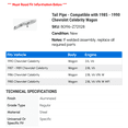 thumbnail image 2 of Tail Pipe - Compatible with 1985 - 1990 Chevrolet Celebrity Wagon - Walker, 2 of 2