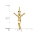 thumbnail image 2 of Collier Pendentif Crucifix en Or Jaune 10K avec Chaîne, 2 of 4