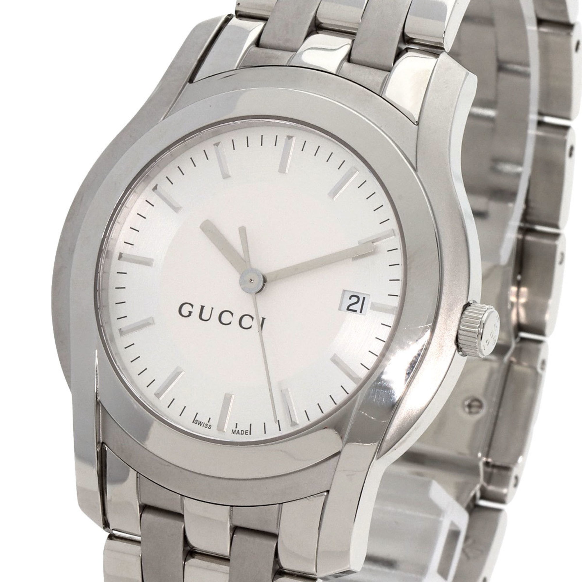 Pre-Owned Gucci 5500XL Watch Stainless Steel/SS Men's GUCCI (Good