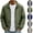 Army Green, variant on HAJWOH Men's Lightweight Stand Collar Jacket Windproof Softshell Zip Up Outerwear for Spring Fall Hiking Travel Casual