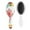 White-1, variant on Hair Brush Pioneer Colorful Floral Cushion Base Hair Brushes Touch Paddle Oval Hairbrush