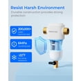 thumbnail image 3 of Waterdrop Spin Down Sediment Filter, Reusable Whole House Water Filter System, Flushable Pre-Filter System for City/Well Water, 50 Micron, 1" MNPT +, 3 of 9