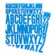 thumbnail image 1 of Uxcell Etiquetas de Letras 1 pulgada 2 pulgadas, 12 Hojas de Calcomanías de Letras Adhesivas de Vinilo, Azul Lago, 1 of 6