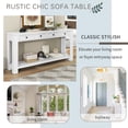 thumbnail image 4 of Console Table/Sofa Table with Storage Drawers and Bottom Shelf for Entryway, Hallway and Living Room (Antique White), 4 of 9