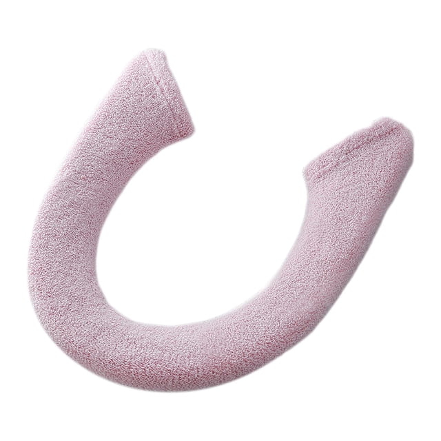 Funda de asiento de inodoro más gruesa, cálida, portátil, sencilla, reutilizable, de fácil limpieza, cojín para asiento de inodoro, para viajes, Violeta rosa