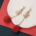 thumbnail image 3 of Pendientes colgantes de Navidad para mujer, pendientes colgantes de Navidad, regalo de joyería de Navidad ligero JAMW  Sencillez, 3 of 5