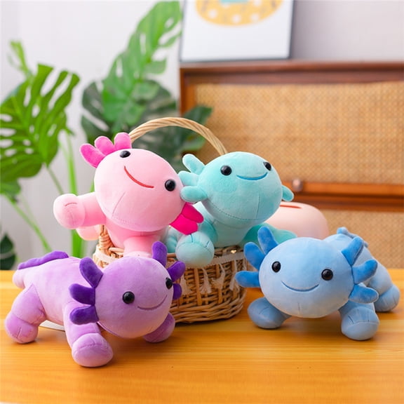 Viflosae Kids Gift Boys Toys Age 8-10 Valentines Gift for Her Four-legged Posture Salamander Doll Multi-color Cute Doll Cartoons Soft Cute Doll Multicolor Fish Toy