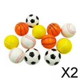 thumbnail image 1 of Mini pelotas deportivas de 6x12 uds, Mini pelotas de espuma de juguete para mascotas, pelota hinchable portátil, juguetes de playa para piscina para parque, recuerdo de fiesta interior 2 piezas, 1 of 10