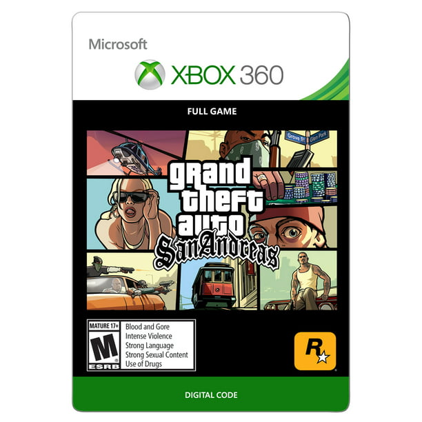 How much is gta 5 for xbox 360 at walmart Xbox 360 Grand Theft Auto San Andreas Email Delivery Walmart Com Walmart Com