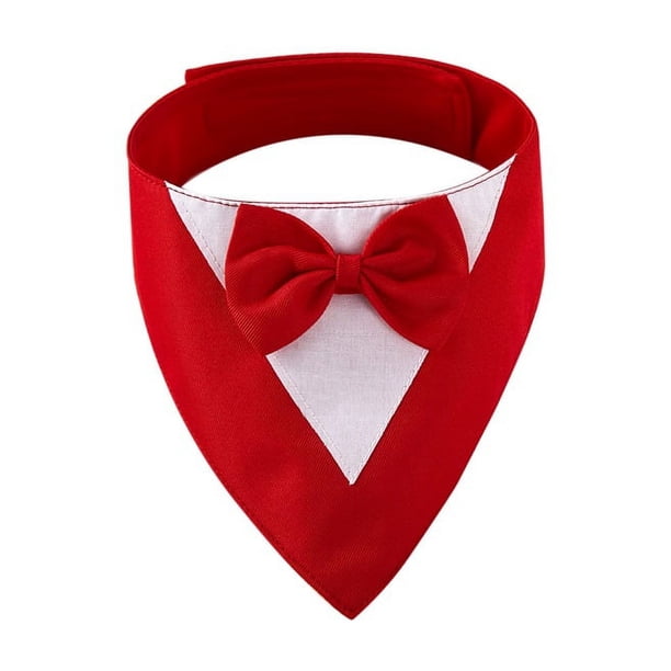 Zhuge Bandana para perros 1 pieza, mezcla de poliéster ligera de secado rápido, baberos tipo bufanda triangular, pañuelo ajustable para perros, regalo para mascotas, M, rojo