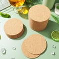 thumbnail image 2 of 100 Pcs sous-Verres en Liège Ronds sous-Verres en Liège Tampons en Liège Napperons Ronds sous-Verres pour Table, 2 of 8