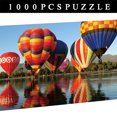 thumbnail image 4 of Topcobe Puzzles for Adults 1000 Pieces Landscape Puzzle Set,Hot Air Balloon Pattern Fun Puzzle Game Artwork for Teens,Assembling Paper Educational Toy For Childs Kids Indoor Puzzle Games, 4 of 12