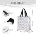 thumbnail image 3 of Honeii Orchids Flowers Print Tote Bag, Reusable Grocery Shopping Bag,Shoulder Bag with Inner Pocket, 3 of 7