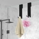 thumbnail image 4 of Ganchos resistentes para toallas de baño, ganchos para puertas de vidrio que no se deslizan, ganchos para puertas de ducha de vidrio sin marco a prueba de óxido (4 piezas), 4 of 5