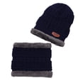 thumbnail image 1 of Conjunto de gorro y bufanda de invierno para hombre y mujer, gorro de punto cálido, gorro de invierno con forro polar grueso, calentador de cuello para hombres y mujeres, 1 of 5