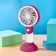 thumbnail image 3 of Taotanxi Mini Portable Fan Powerful Handheld Fan Rechargeable,3 Speeds Personal Small Hand Fan for Travel Makeup Eyelash Fan for Stylish Kids Girls Women USB Cute Design Red, 3 of 6